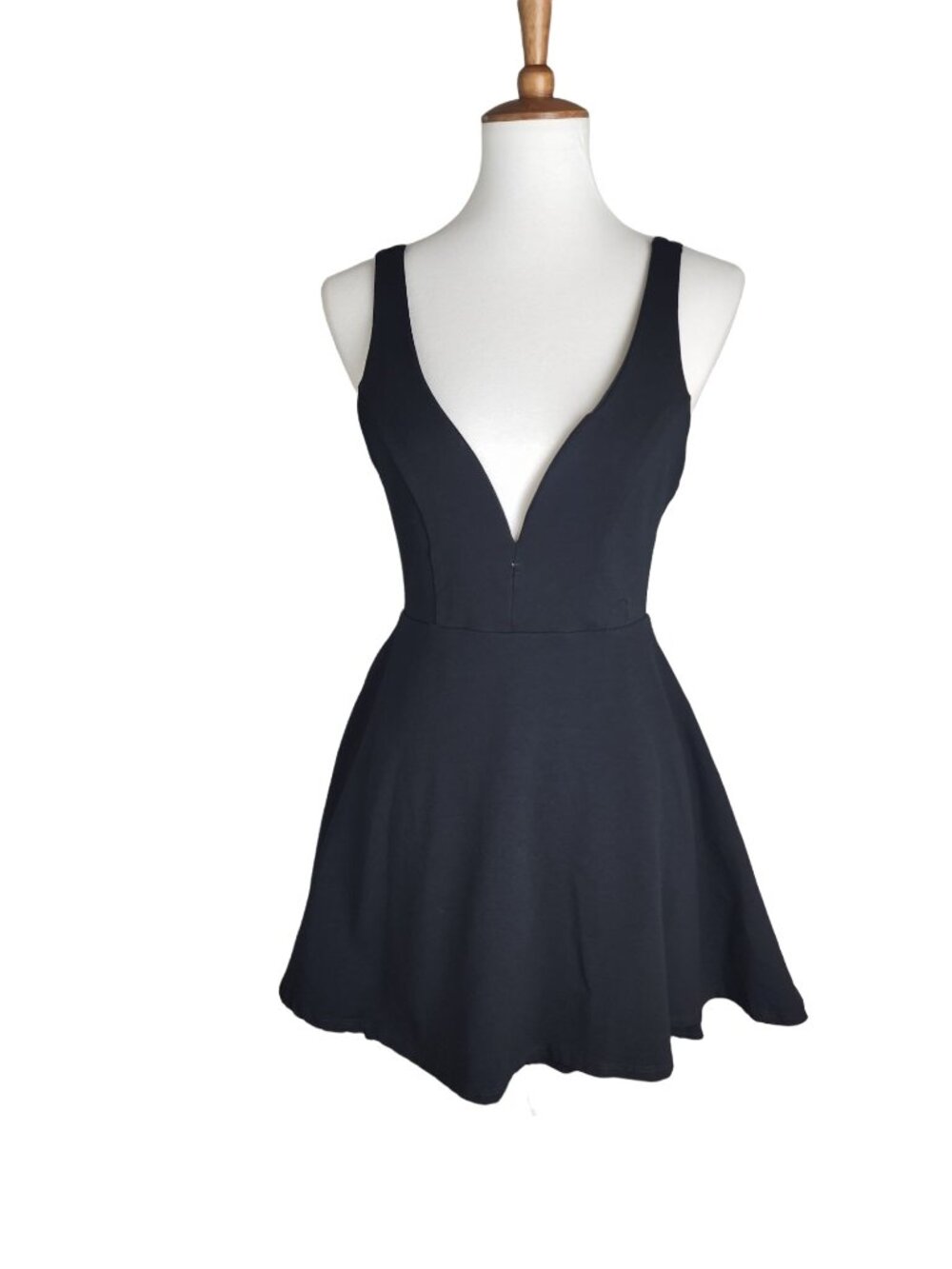 Lulu's Love Galore Black Skater Dress Womens Small